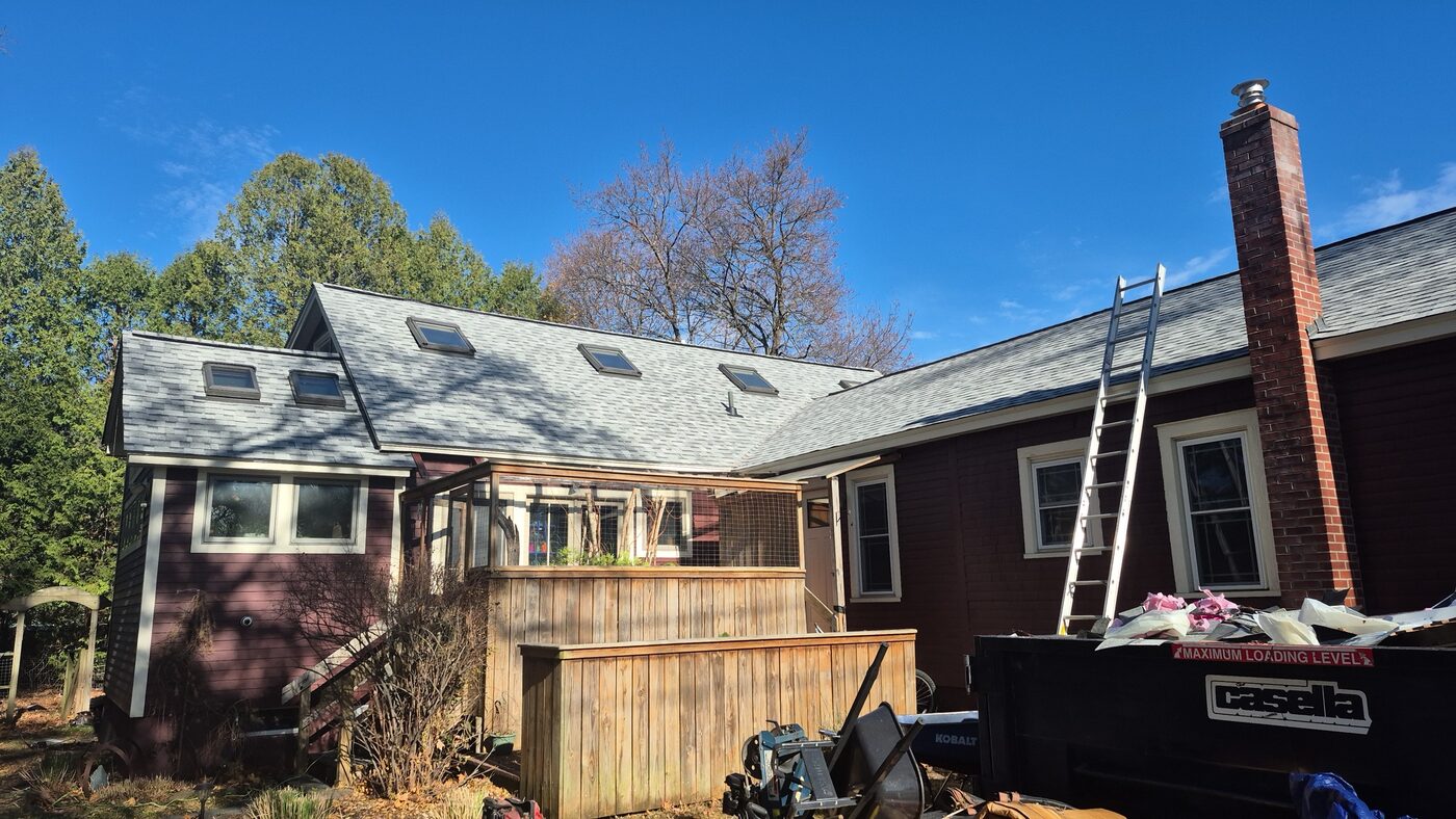 Roof in Winooski before replacement